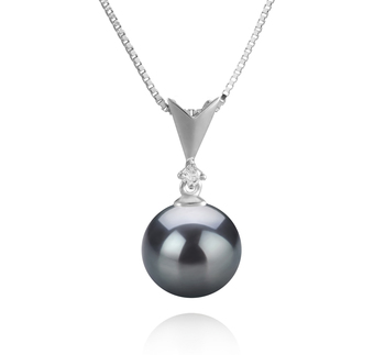 9-10mm AAA Quality Tahitian Cultured Pearl Pendant in Ailani Black 9-10mm AAA Quality Tahitian Cultured Pearl Pendant in Ailani Black