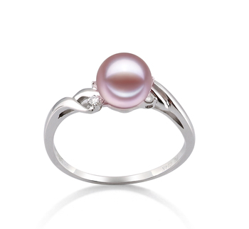6-7mm AAAA Quality Freshwater Cultured Pearl Ring in Andrea Lavender 6-7mm AAAA Quality Freshwater Cultured Pearl Ring in Andrea Lavender