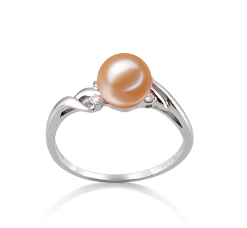 6-7mm AAAA Quality Freshwater Cultured Pearl Ring in Andrea Pink 6-7mm AAAA Quality Freshwater Cultured Pearl Ring in Andrea Pink