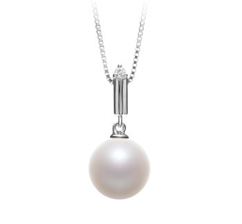 10-11mm AAAA Quality Freshwater Cultured Pearl Pendant in Aoife White 10-11mm AAAA Quality Freshwater Cultured Pearl Pendant in Aoife White
