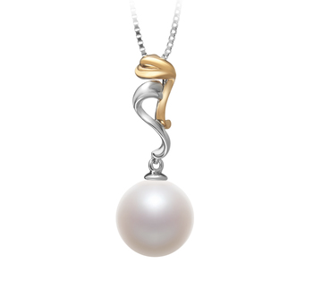 10-11mm AAAA Quality Freshwater Cultured Pearl Pendant in Brianna White 10-11mm AAAA Quality Freshwater Cultured Pearl Pendant in Brianna White