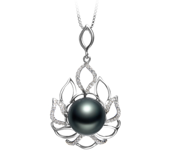 12-13mm AAA Quality Tahitian Cultured Pearl Pendant in Calida Black 12-13mm AAA Quality Tahitian Cultured Pearl Pendant in Calida Black