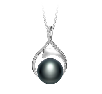10-11mm AAA Quality Freshwater Cultured Pearl Pendant in Daiya Black 10-11mm AAA Quality Freshwater Cultured Pearl Pendant in Daiya Black