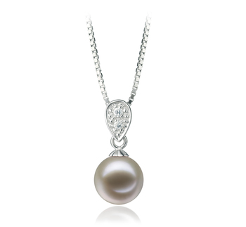 7-8mm AAAA Quality Freshwater Cultured Pearl Pendant in Daria White 7-8mm AAAA Quality Freshwater Cultured Pearl Pendant in Daria White