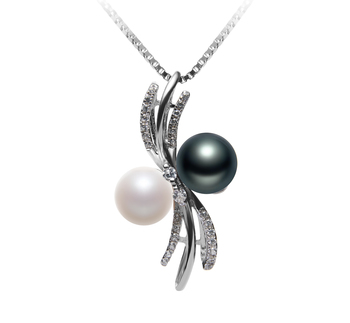 6-7mm AAAA Quality Freshwater Cultured Pearl Pendant in Davina Multicolor 6-7mm AAAA Quality Freshwater Cultured Pearl Pendant in Davina Multicolor
