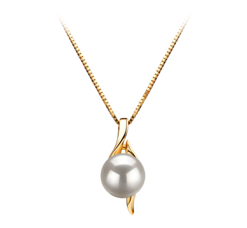 6-7mm AAA Quality Japanese Akoya Cultured Pearl Pendant in Dinah White 6-7mm AAA Quality Japanese Akoya Cultured Pearl Pendant in Dinah White