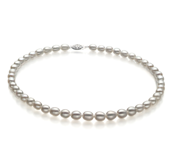 8.5-9.5mm AA Quality Freshwater Cultured Pearl Necklace in Drop White 8.5-9.5mm AA Quality Freshwater Cultured Pearl Necklace in Drop White