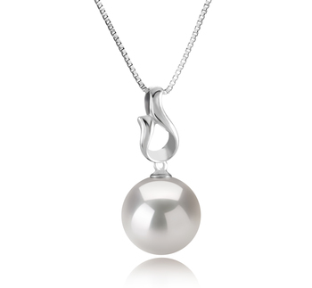 11-12mm AAAA Quality Freshwater - Edison Cultured Pearl Pendant in Elin White 11-12mm AAAA Quality Freshwater - Edison Cultured Pearl Pendant in Elin White