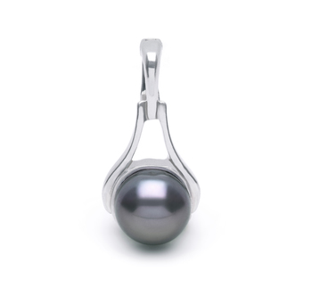9-10mm AA Quality Freshwater Cultured Pearl Pendant in Enhancer Black 9-10mm AA Quality Freshwater Cultured Pearl Pendant in Enhancer Black