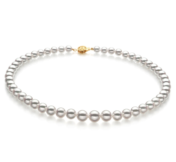 6-9mm Hanadama - AAAA Quality Japanese Akoya Cultured Pearl Necklace in Hanadama 16-inch White 6-9mm Hanadama - AAAA Quality Japanese Akoya Cultured Pearl Necklace in Hanadama 16-inch White