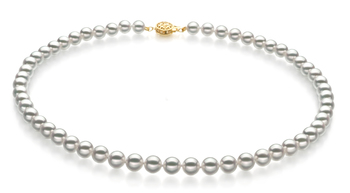 6.5-7mm Hanadama - AAAA Quality Japanese Akoya Cultured Pearl Necklace in Hanadama 16-inch White 6.5-7mm Hanadama - AAAA Quality Japanese Akoya Cultured Pearl Necklace in Hanadama 16-inch White