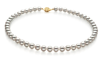 8-8.5mm Hanadama - AAAA Quality Japanese Akoya Cultured Pearl Necklace in Hanadama 16-inch White 8-8.5mm Hanadama - AAAA Quality Japanese Akoya Cultured Pearl Necklace in Hanadama 16-inch White