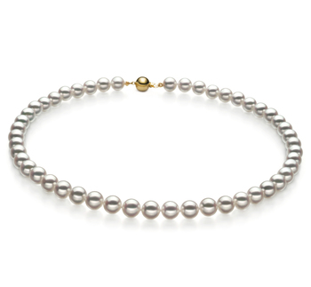 7.5-8mm Hanadama - AAAA Quality Japanese Akoya Cultured Pearl Necklace in Hanadama 23-inch White 7.5-8mm Hanadama - AAAA Quality Japanese Akoya Cultured Pearl Necklace in Hanadama 23-inch White