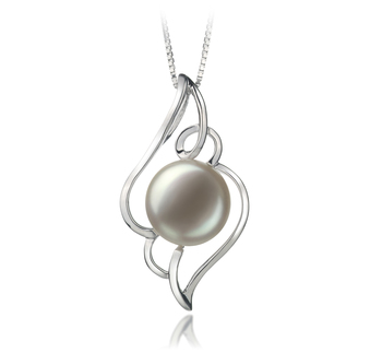 12-13mm AA Quality Freshwater Cultured Pearl Pendant in Hannah White 12-13mm AA Quality Freshwater Cultured Pearl Pendant in Hannah White