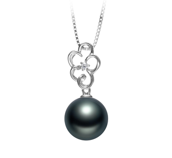 10-11mm AAA Quality Tahitian Cultured Pearl Pendant in Hilary Black 10-11mm AAA Quality Tahitian Cultured Pearl Pendant in Hilary Black