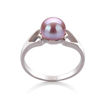6-7mm AA Quality Freshwater Cultured Pearl Ring in Jessica Lavender 6-7mm AA Quality Freshwater Cultured Pearl Ring in Jessica Lavender