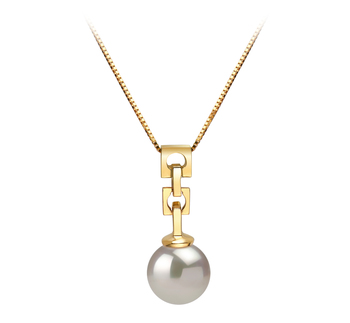 6-7mm AA Quality Japanese Akoya Cultured Pearl Pendant in Kylie White