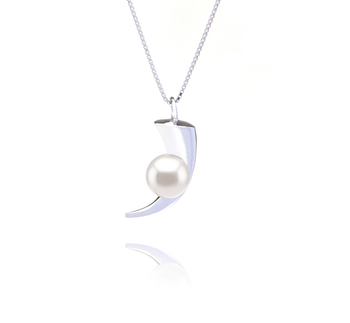 8-9mm AAAA Quality Freshwater Cultured Pearl Pendant in Larina White 8-9mm AAAA Quality Freshwater Cultured Pearl Pendant in Larina White