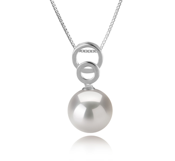 12-13mm AA+ Quality Freshwater - Edison Cultured Pearl Pendant in Marlo White
