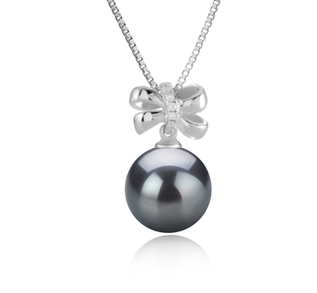 10-11mm AAA Quality Tahitian Cultured Pearl Pendant in Marte Black 10-11mm AAA Quality Tahitian Cultured Pearl Pendant in Marte Black
