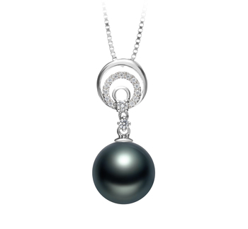 10-11mm AAA Quality Tahitian Cultured Pearl Pendant in Meredith Black 10-11mm AAA Quality Tahitian Cultured Pearl Pendant in Meredith Black