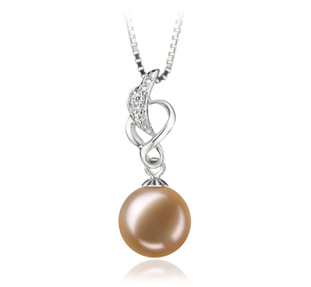 9-10mm AA Quality Freshwater Cultured Pearl Pendant in Naomi Pink 9-10mm AA Quality Freshwater Cultured Pearl Pendant in Naomi Pink