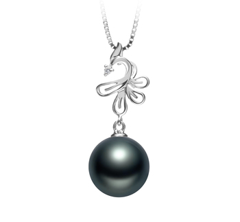 10-11mm AAA Quality Tahitian Cultured Pearl Pendant in Phoenix Black 10-11mm AAA Quality Tahitian Cultured Pearl Pendant in Phoenix Black