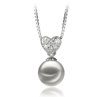 7-8mm AA Quality Japanese Akoya Cultured Pearl Pendant in Randy White 7-8mm AA Quality Japanese Akoya Cultured Pearl Pendant in Randy White