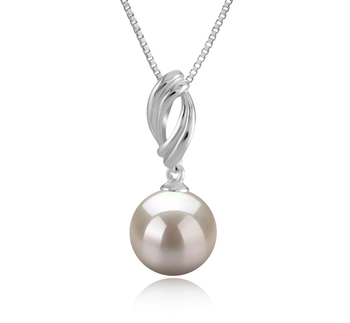 9-10mm AAAA Quality Freshwater Cultured Pearl Pendant in Shamara White 9-10mm AAAA Quality Freshwater Cultured Pearl Pendant in Shamara White