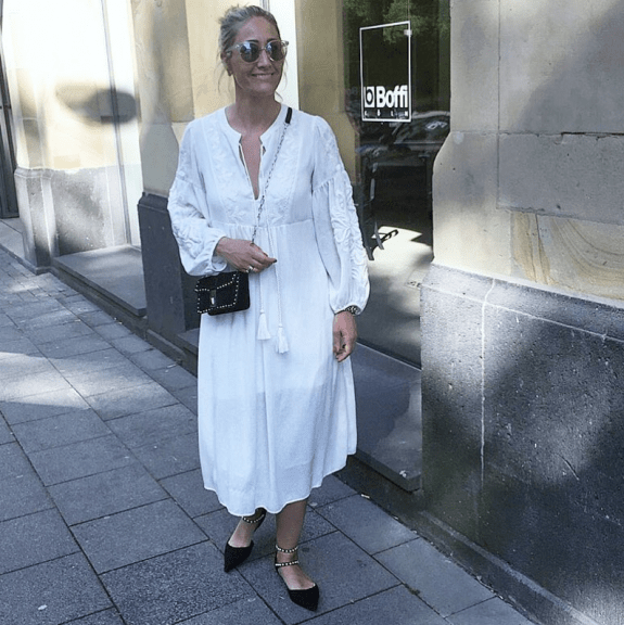 black sandals with pearls
