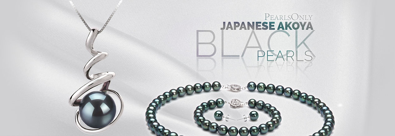 Landing banner for Black Japanese Akoya Pearls