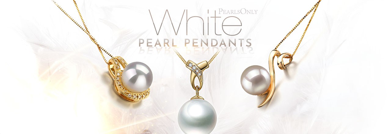 Landing banner for White Pearl Pendants