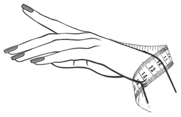 Bracelet measurement for wrist